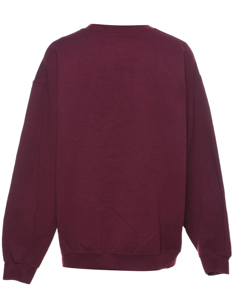 Maroon Christmas Sweatshirt - L