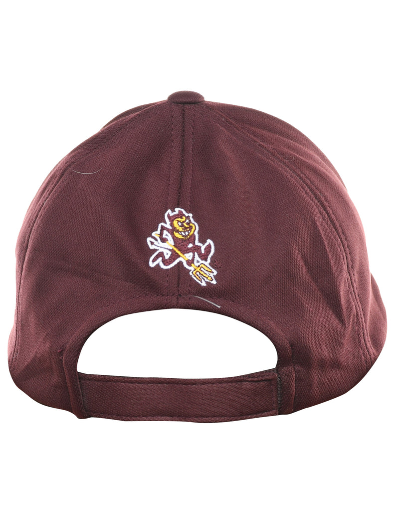 Maroon Embroided Cap - XS