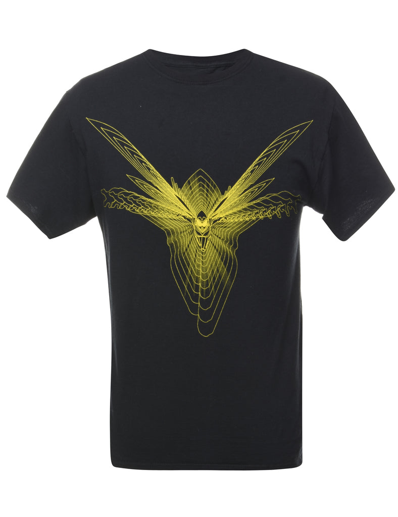 Marvel Black Printed T-shirt - M