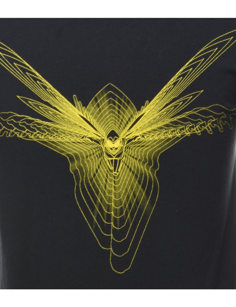 Marvel Black Printed T-shirt - M