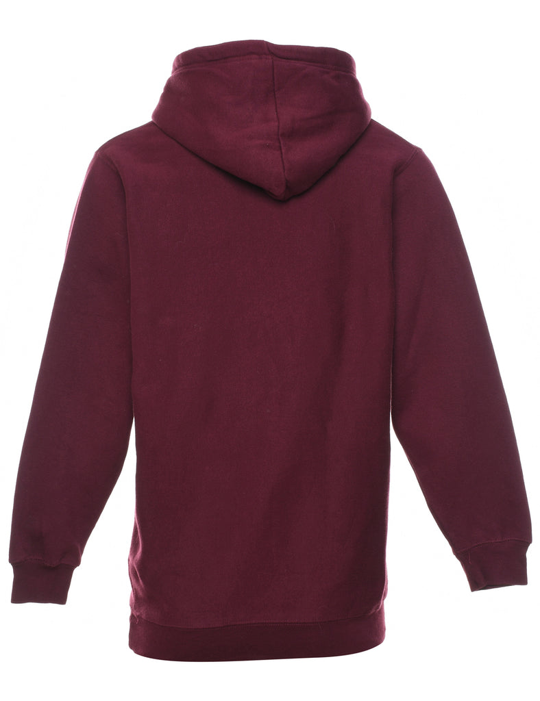 McMaster University Plum & White Hoodie - S