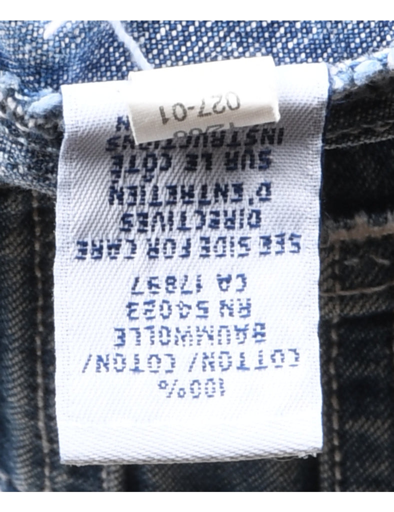 Medium Wash Denim Dungarees - 12-18 MONTHS