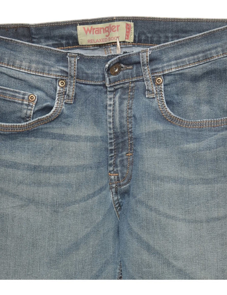 Medium Wash Faded Wash Wrangler Jeans - W28 L28