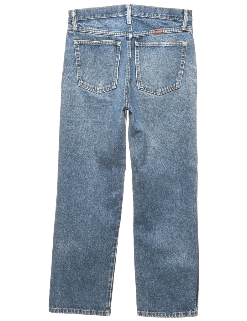 Medium Wash Straight Fit Jeans - W32 L30