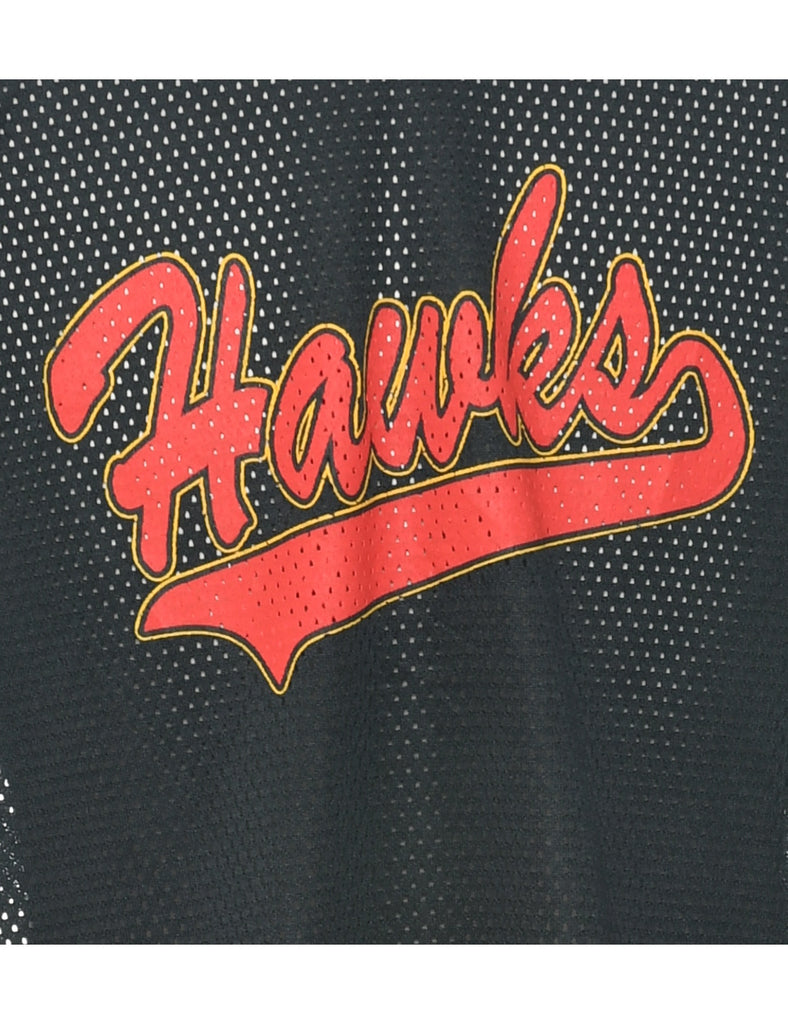 Mesh Hawks Printed T-shirt - XL