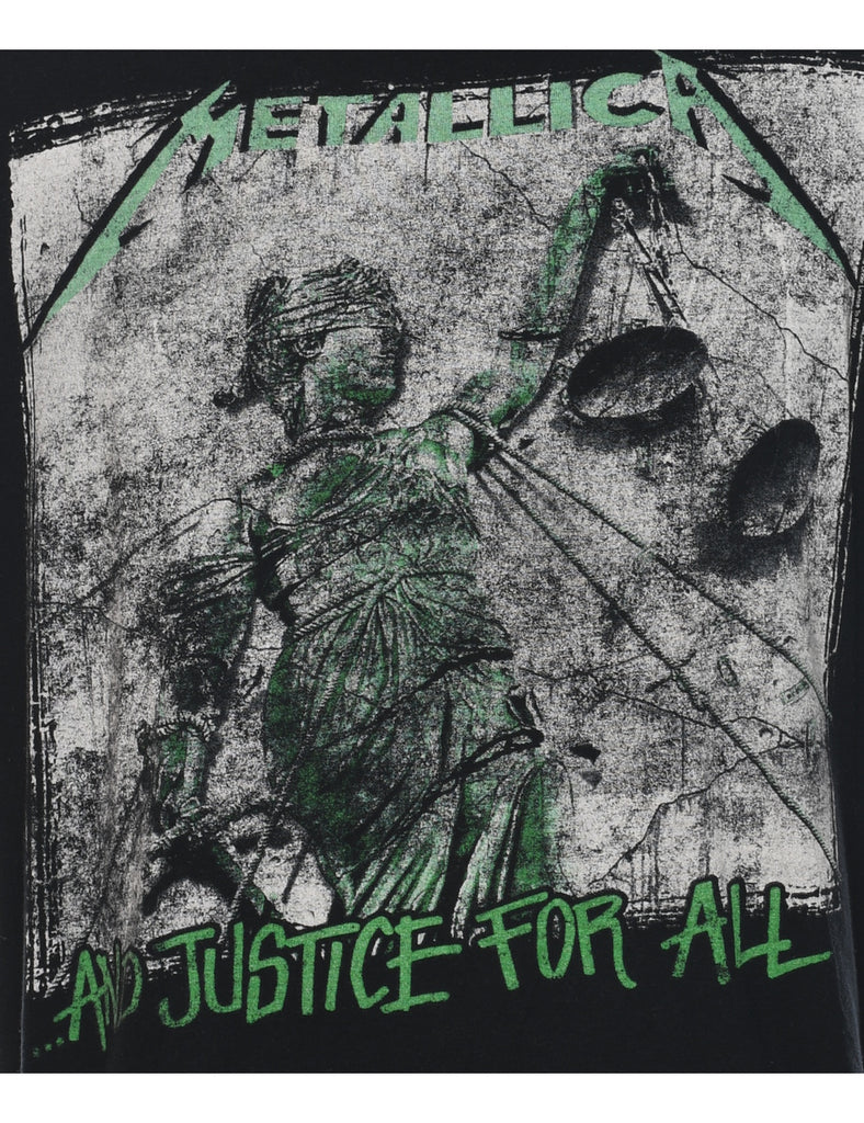 Metallica And Justice For All Printed T-shirt - XL