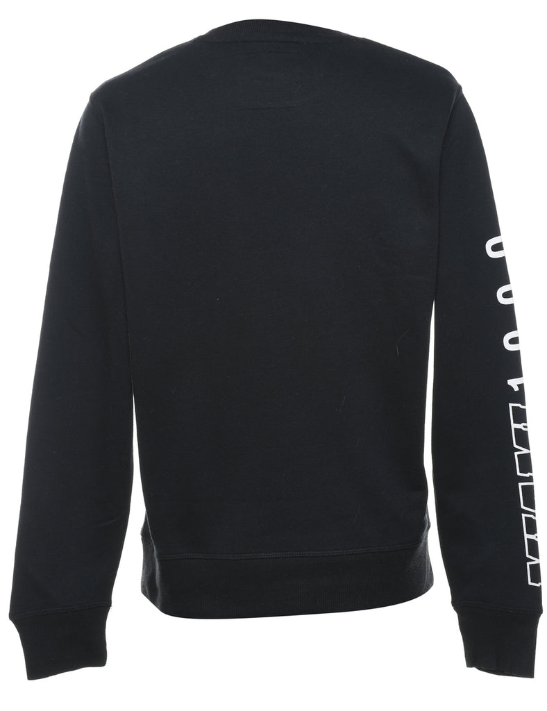 Miami Design Monochrome Printed Sweatshirt - XS