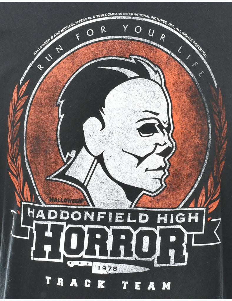Micheal Myers Halloween Printed T-shirt - XL