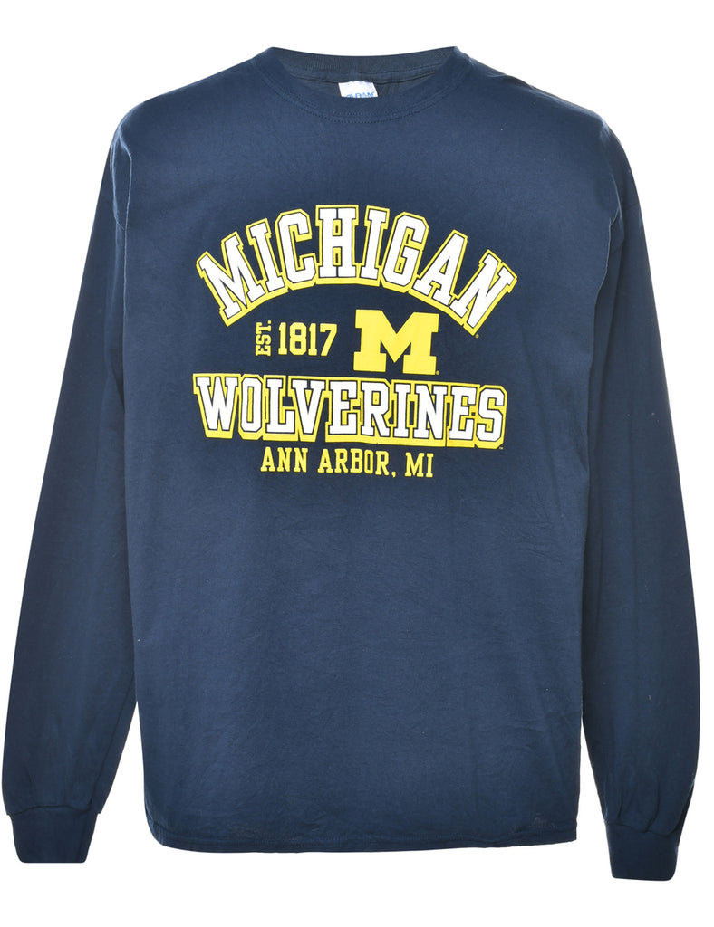 Michigan Wolverines Printed T-shirt - XL