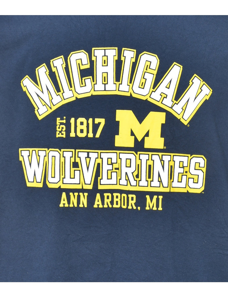 Michigan Wolverines Printed T-shirt - XL
