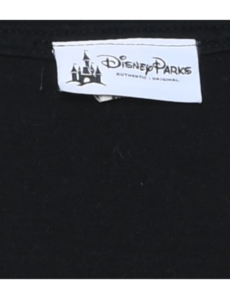 Mickey Mouse Black 1990s Cartoon T-shirt - XL
