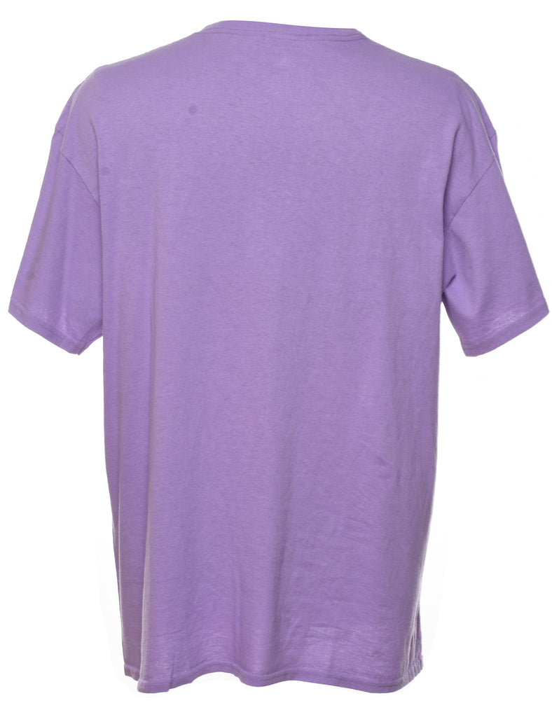 Mickey Mouse Lilac Printed Cartoon T-shirt - XL