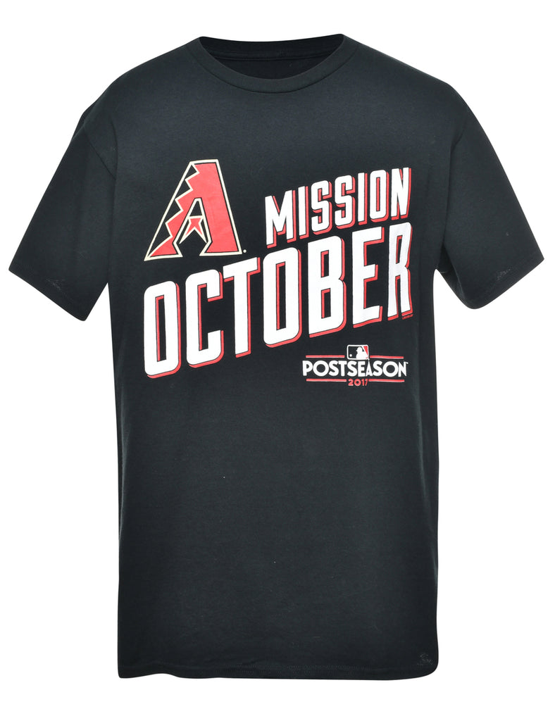MLB Mission October Printed T-shirt - M
