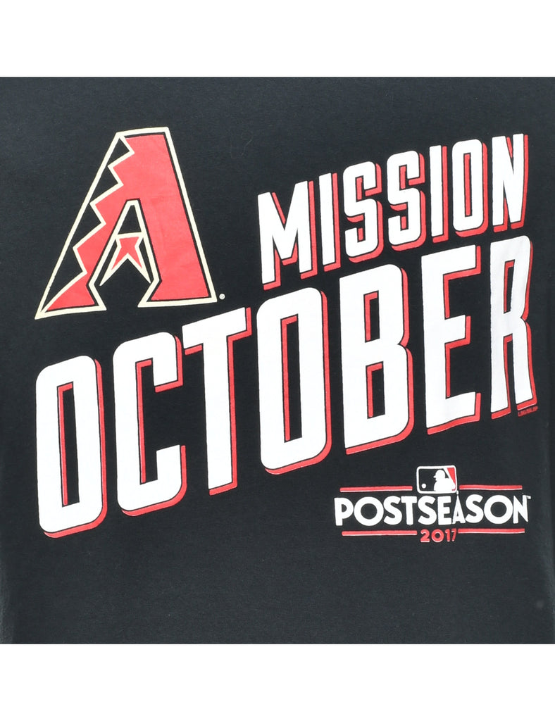 MLB Mission October Printed T-shirt - M