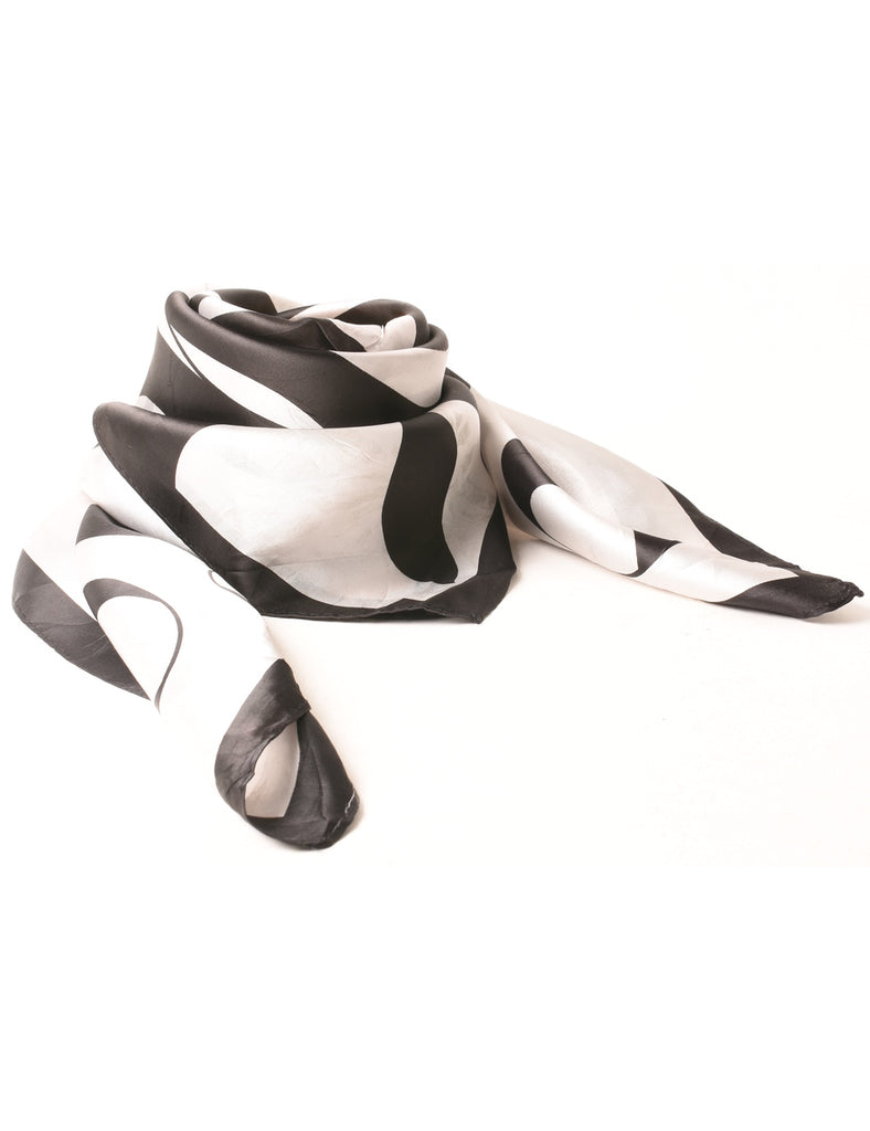 Monochrome Print Scarf - S