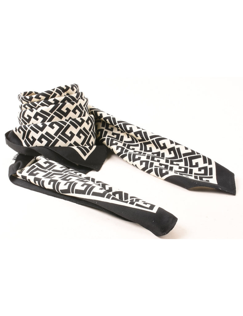 Monochrome Print Scarf - M