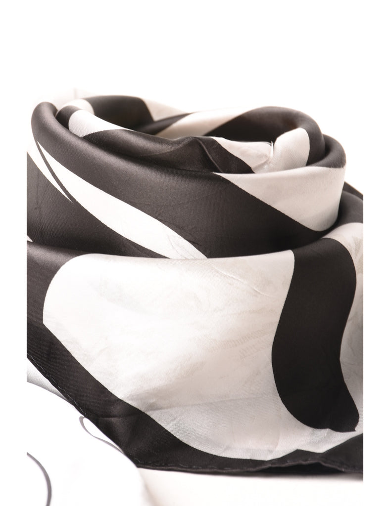 Monochrome Print Scarf - S