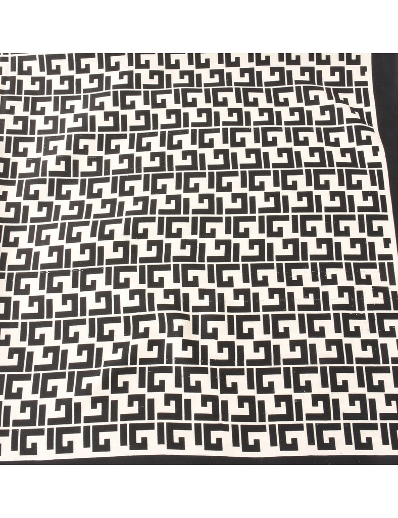 Monochrome Print Scarf - M