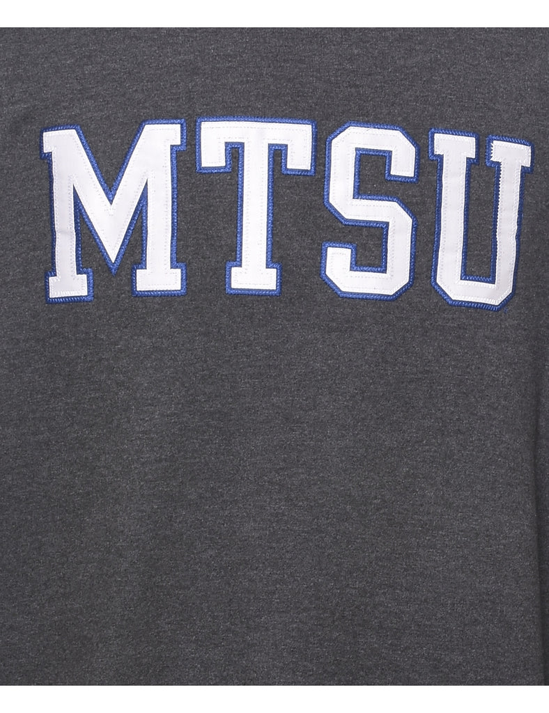 MTSU Embroidered Grey Champion Sweatshirt - M