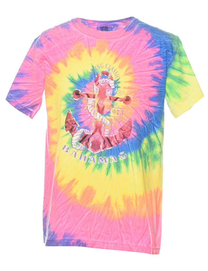 Multi-colour Bahamas Tie Dye T-shirt - S