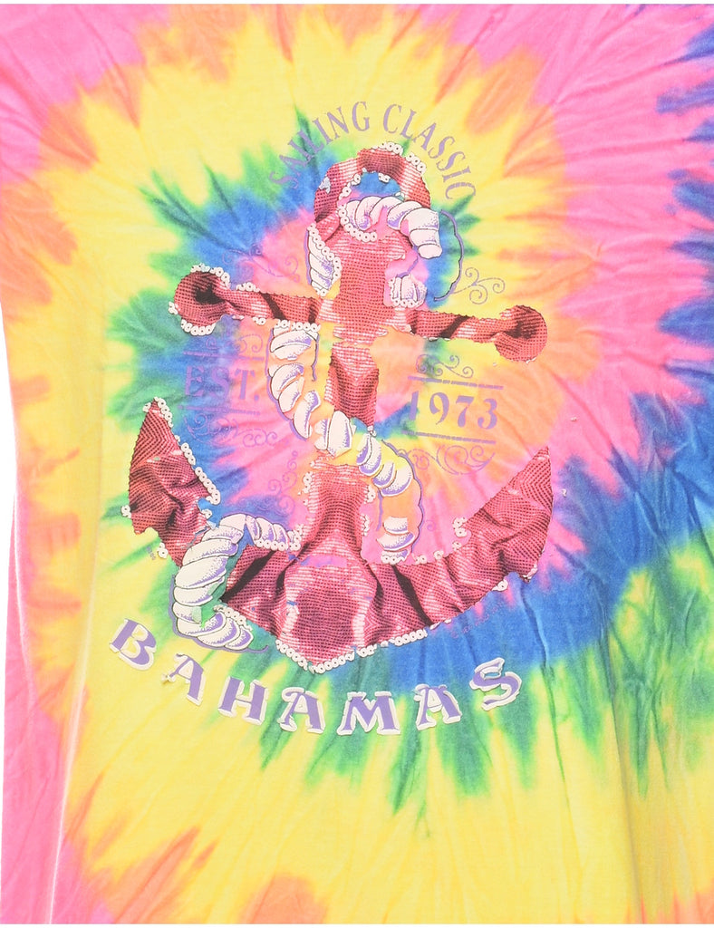 Multi-colour Bahamas Tie Dye T-shirt - S