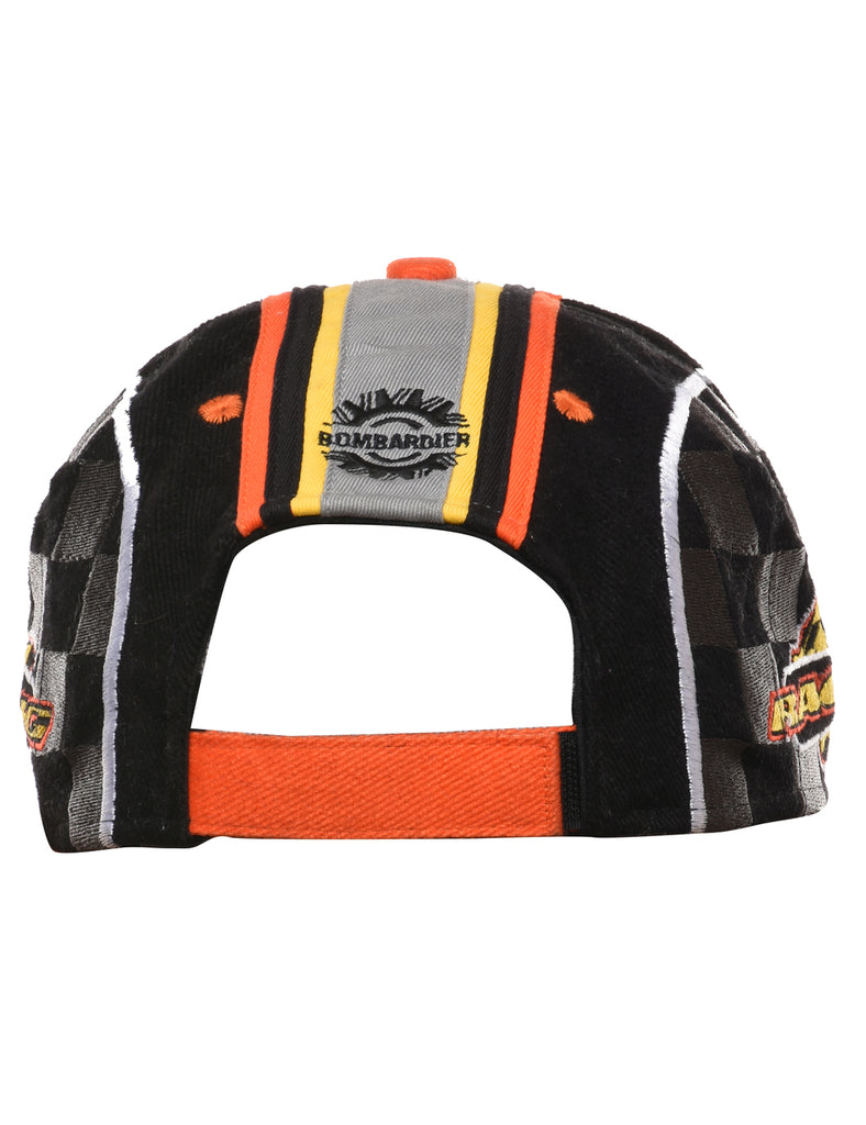 Multi-colour Embroided Y2K Racing Cap - XS