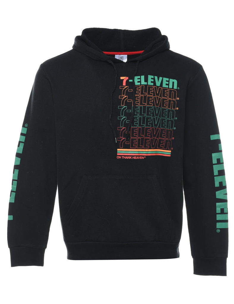 Multi-Colour Graphic Print Hoodie - M