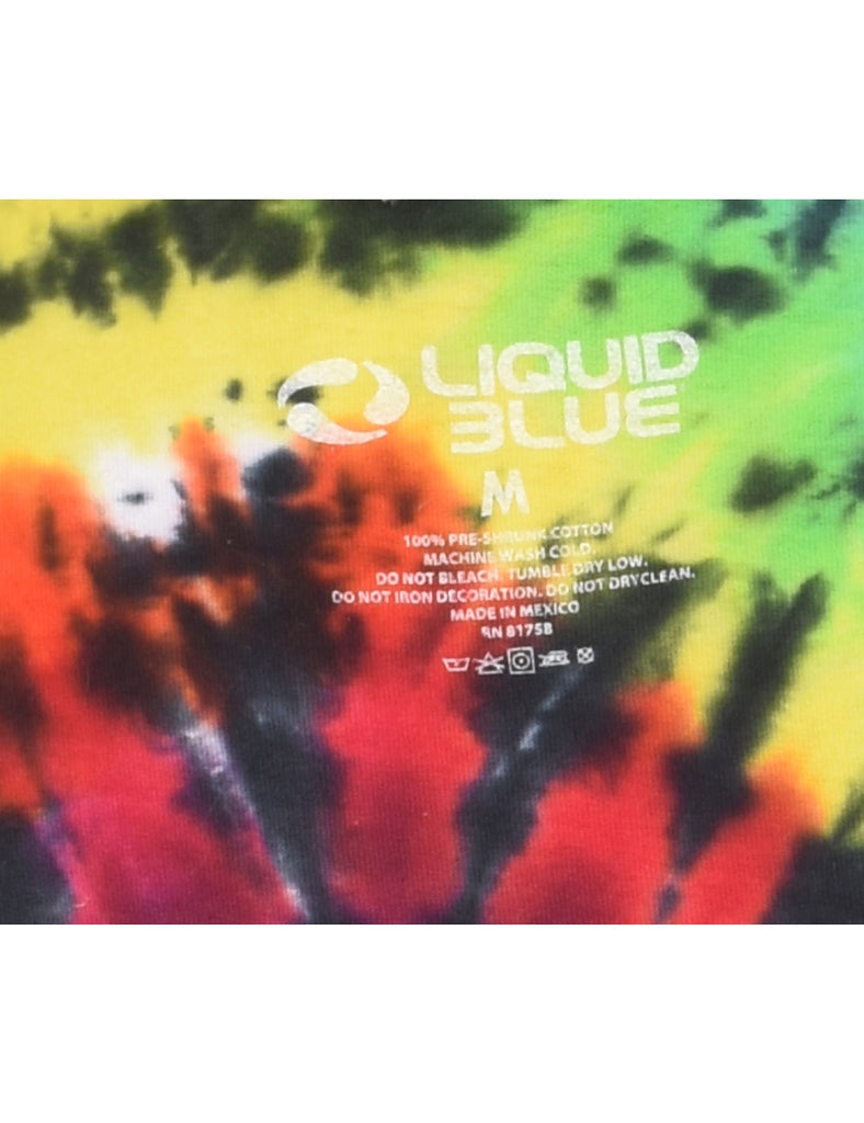 Multi-colour Liquid Blue T-Shirt - M
