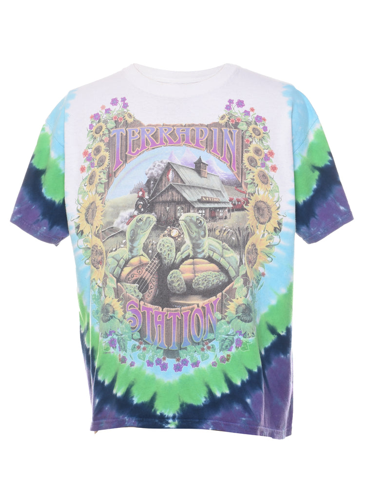 Multi-colour Terrapin Station Grateful Dead Tie Dye T-shirt - L
