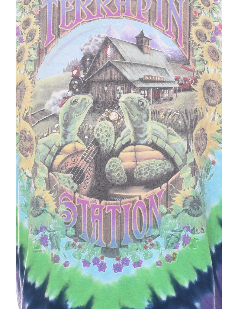 Multi-colour Terrapin Station Grateful Dead Tie Dye T-shirt - L
