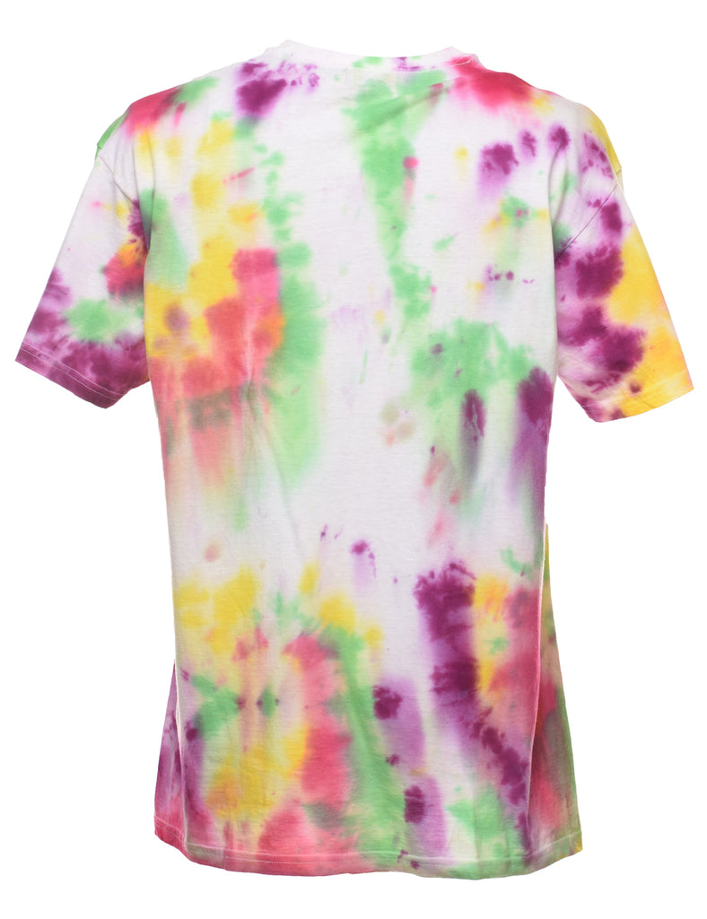 Multi-Colour Tie Dye Casual T-shirt - L
