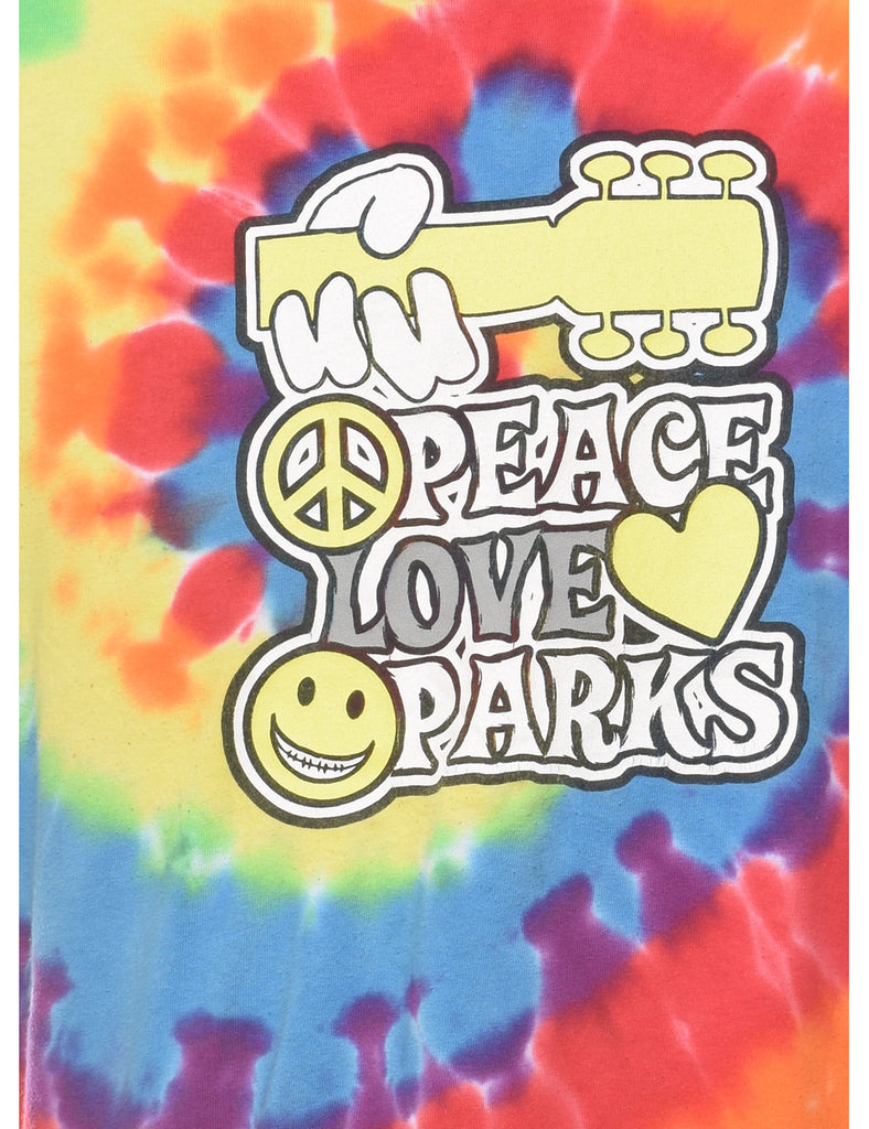 Multi-colour Tie Dye T-shirt - L