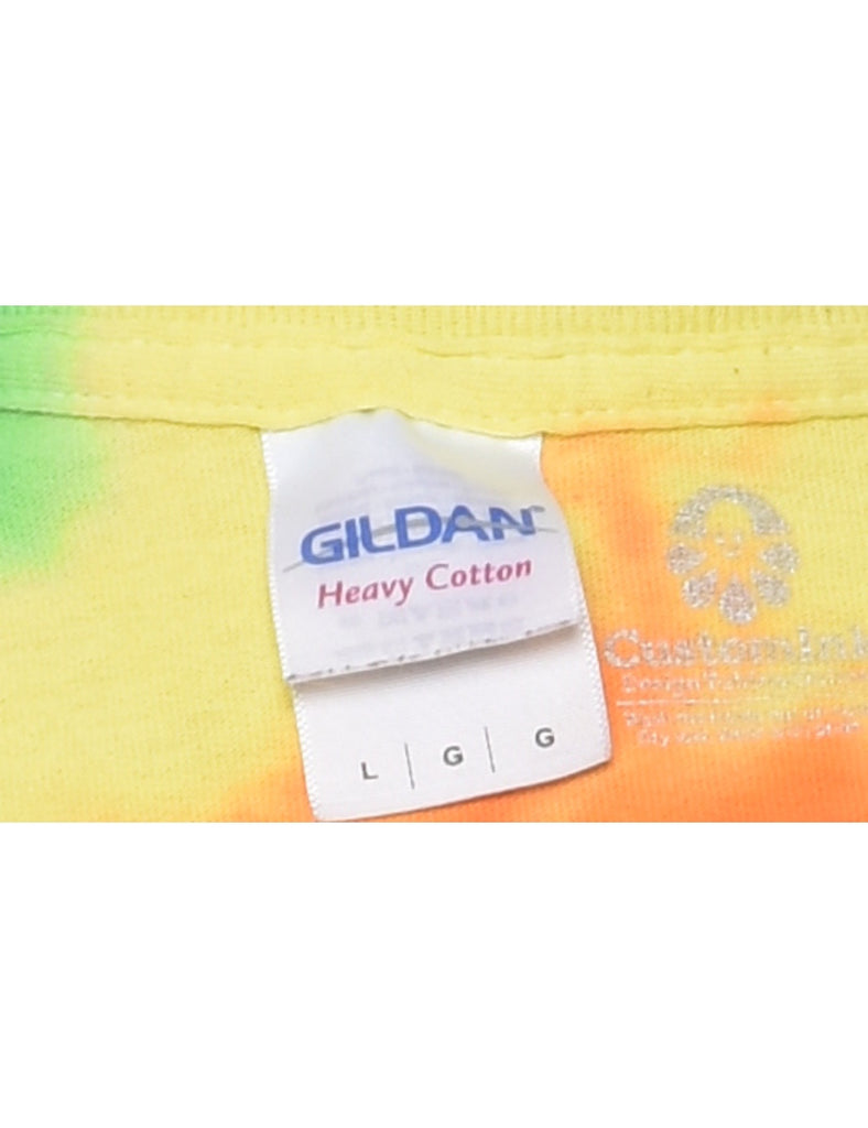 Multi-colour Tie Dye T-shirt - L