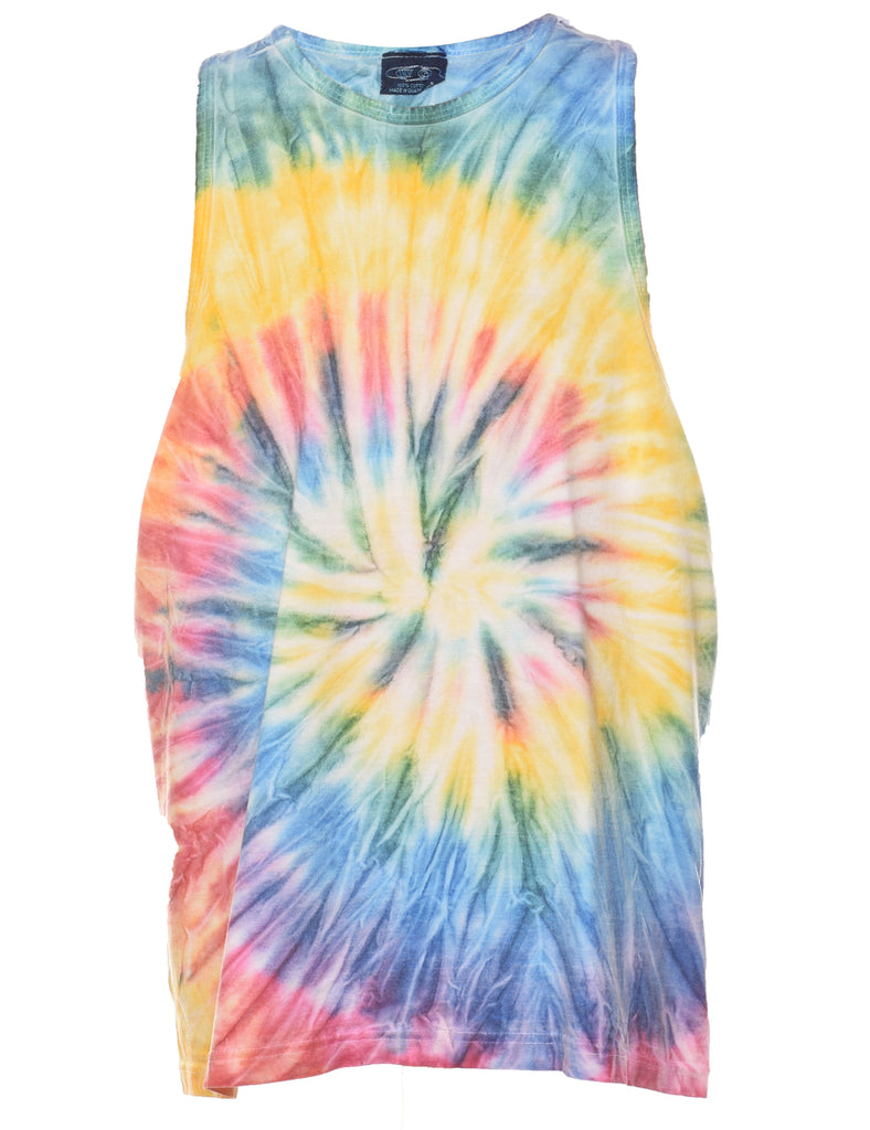 Multi-colour Tie Dye Vest Top - M