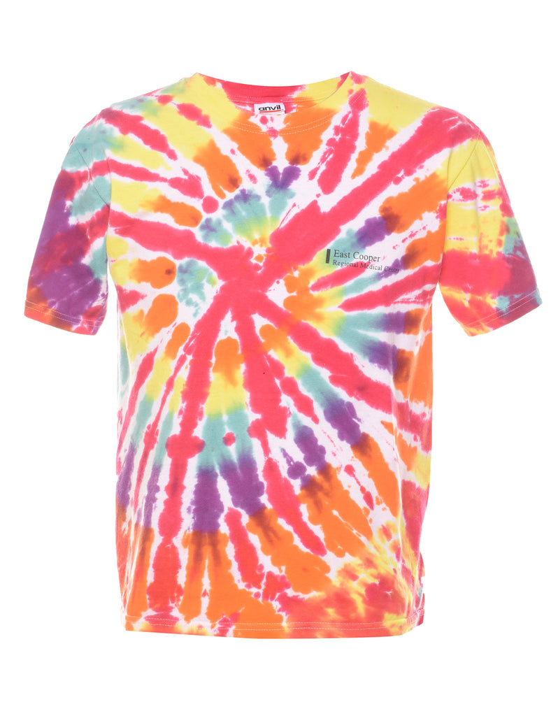 Multi-colour Tie Dyed T-shirt - M