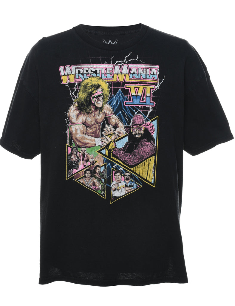 Multi-Colour WWE Printed T-Shirt - XL