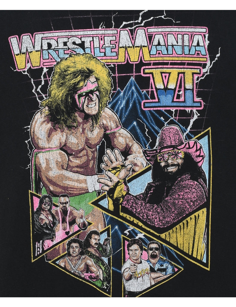 Multi-Colour WWE Printed T-Shirt - XL