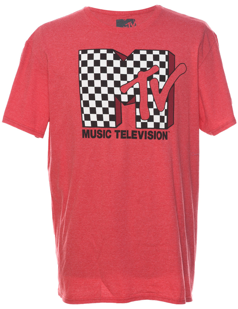 Music Television Printed T-shirt - XL