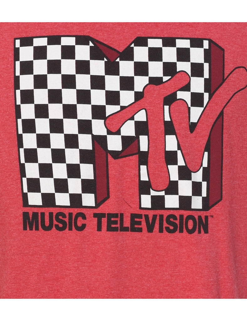 Music Television Printed T-shirt - XL