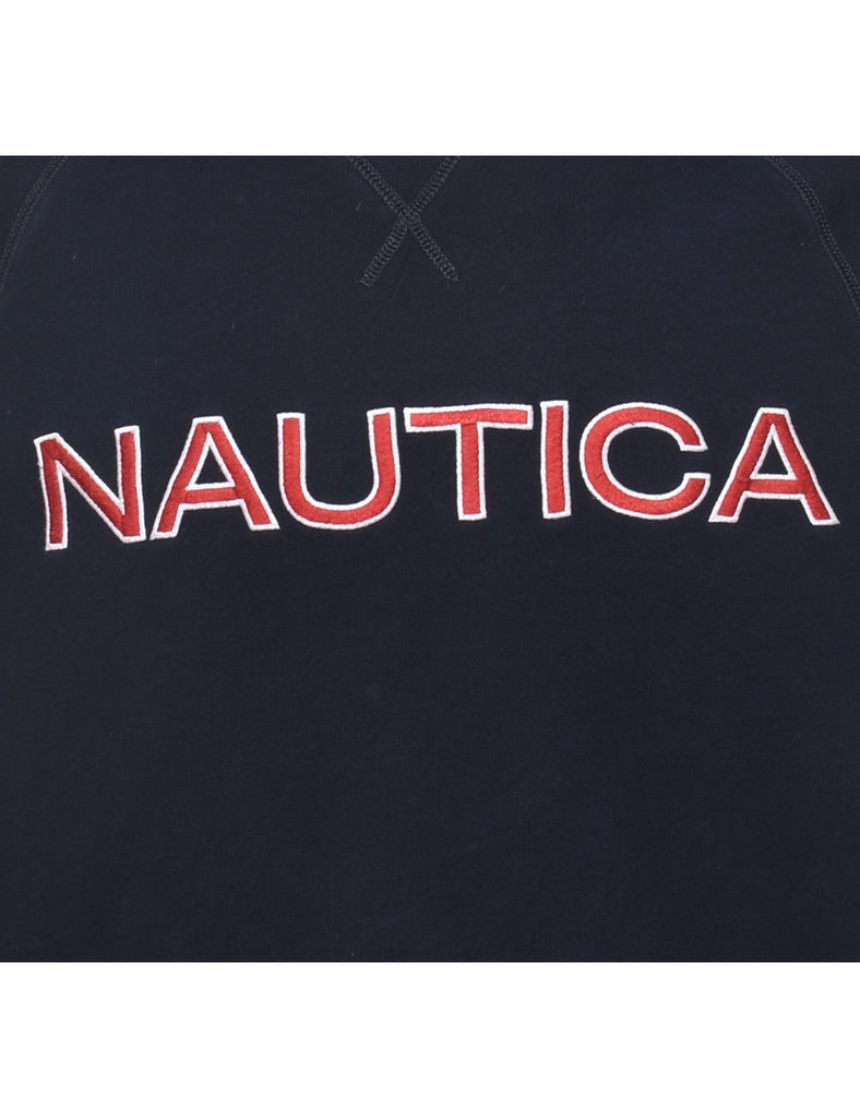 Nautica Navy & Maroon Sweatshirt - L