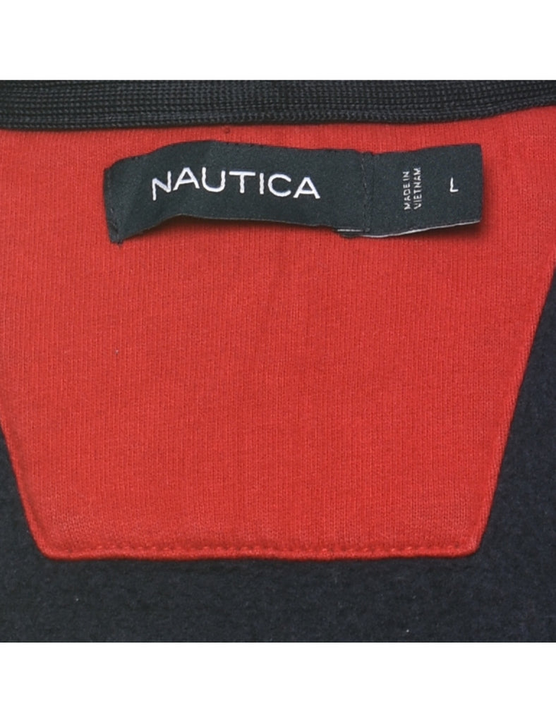 Nautica Navy & Maroon Sweatshirt - L