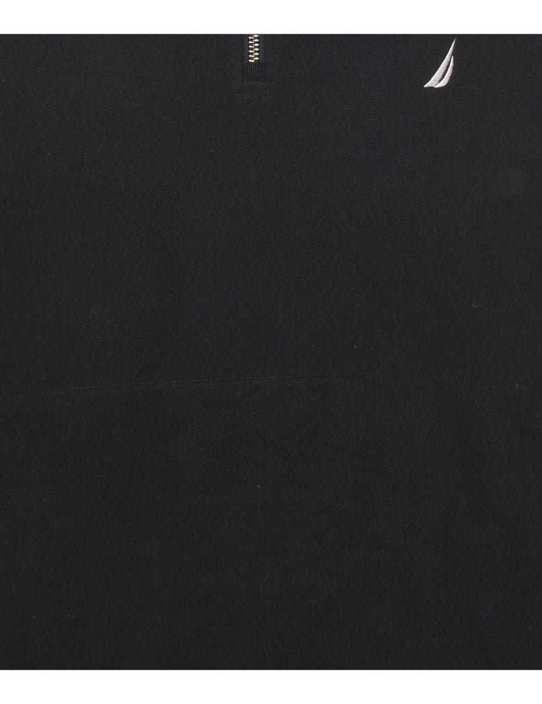 Nautica Plain Black & White Sweatshirt - M