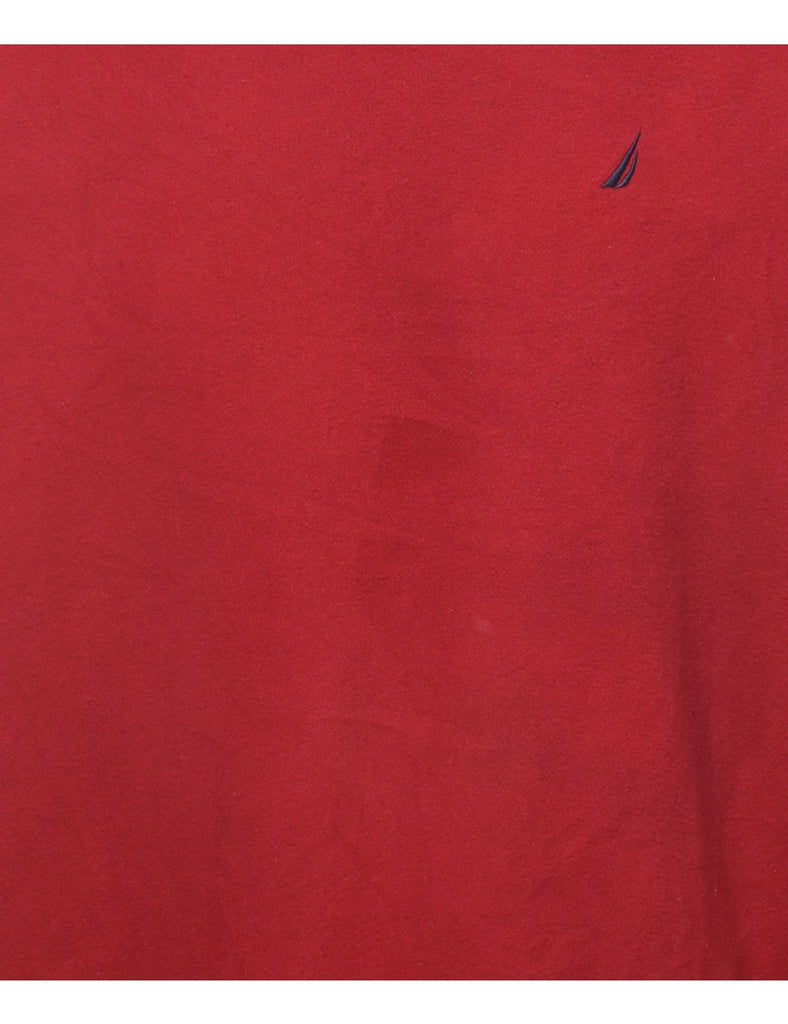 Nautica Plain Maroon Sweatshirt - XXL