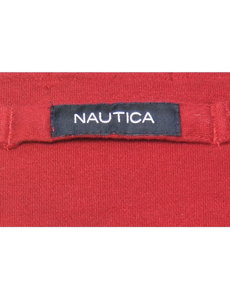 Nautica Plain Maroon Sweatshirt - XXL