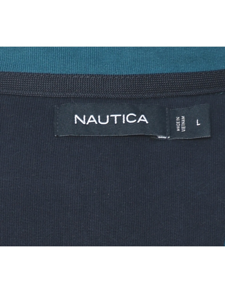 Nautica Plain Teal Sweatshirt - L