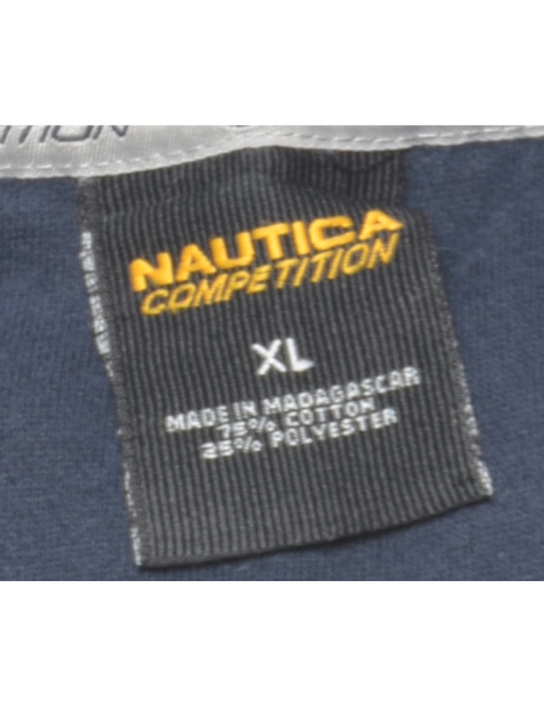 Nautica Quarter Zip Plain Sweatshirt - XL
