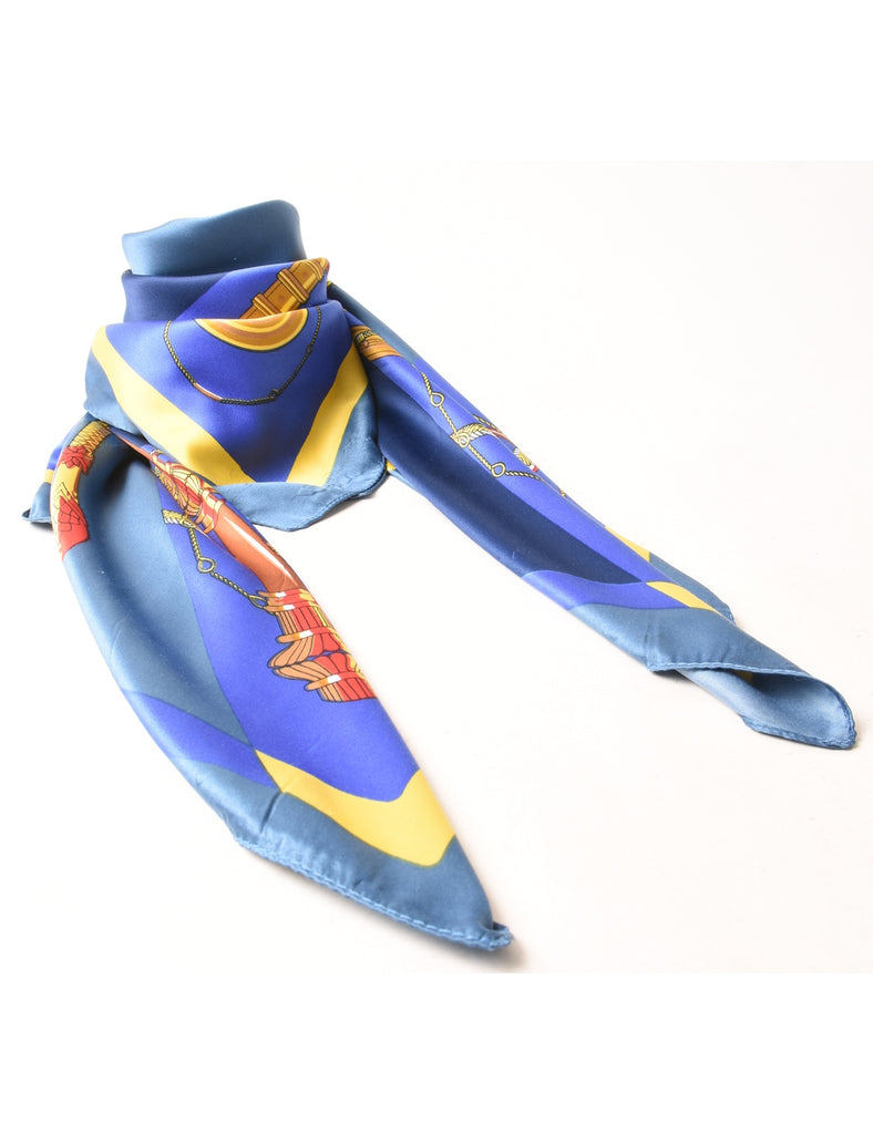 Nautical Print Head Scarf - L