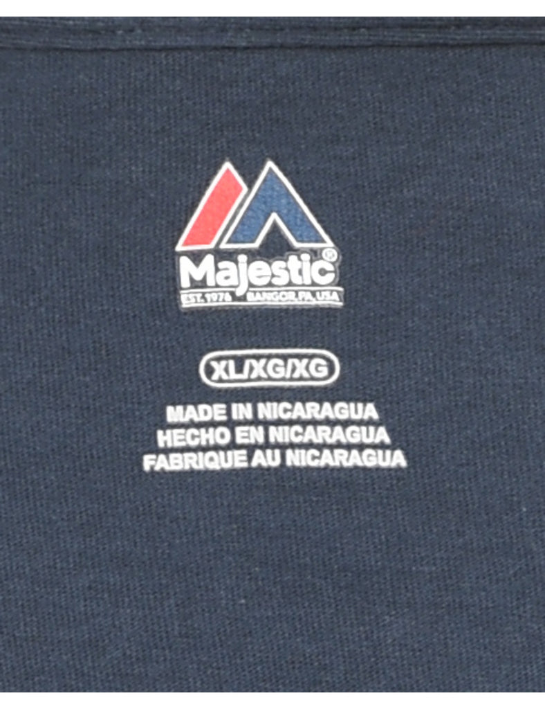 Navy Baseball Sports T-shirt - XL