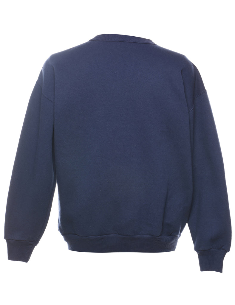 Navy Canada Printed Sweatshirt - M