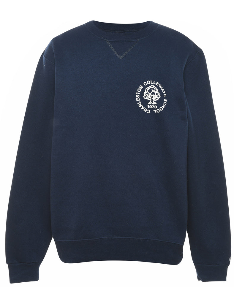 Navy Charleston Collegiate Classic Sweatshirt - M